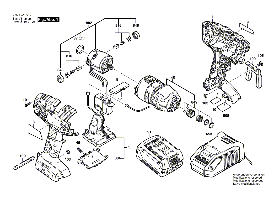 Bosch 26618 - 3601ja1010 Tool Parts