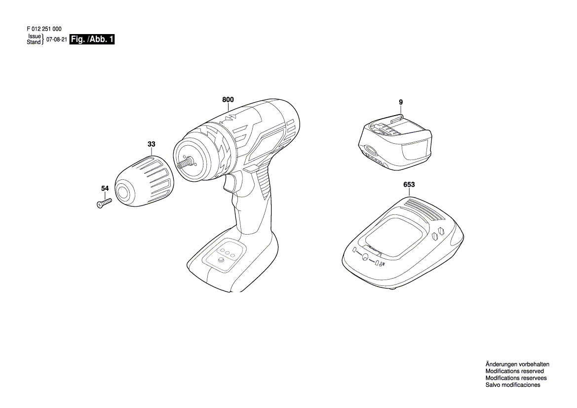 Skil 2815 f012281500 Parts - Cordless Drill Driver