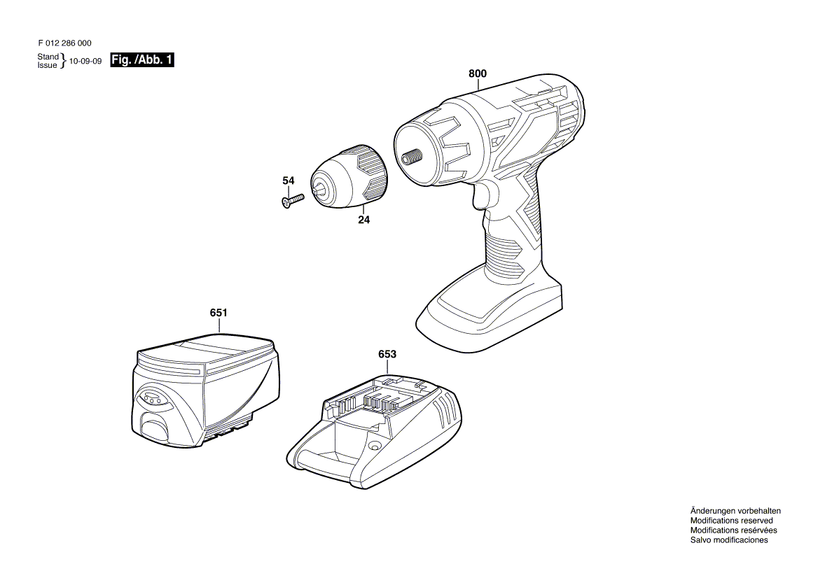 Skil 2860 f012286000 Parts - Cordless Drill Driver