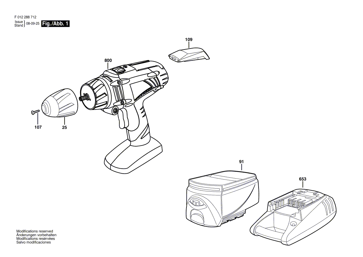 Skil 2887-05 f012288712 Parts - Cordless Drill Driver