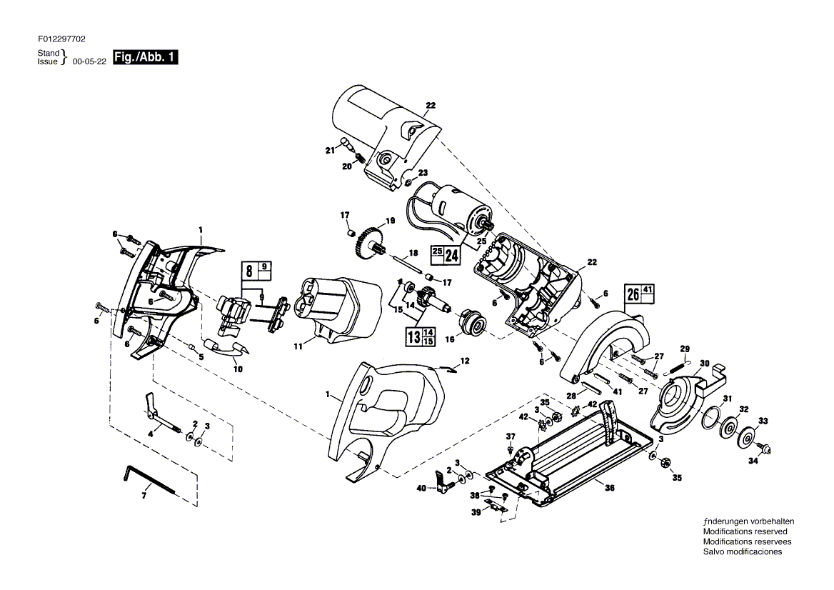 2977 f012x97702 Parts - Circular Saw