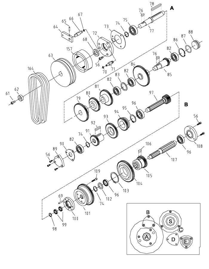 Jet 321830_GH-1440W-1 Lathe Parts