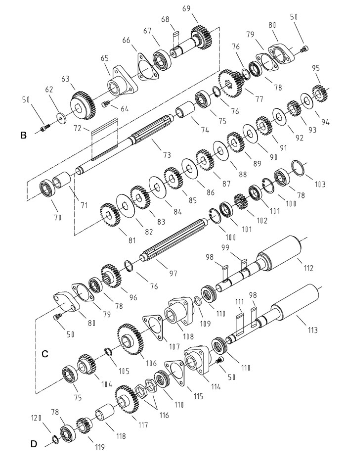 Jet 321830_GH-1440W-1 Lathe Parts