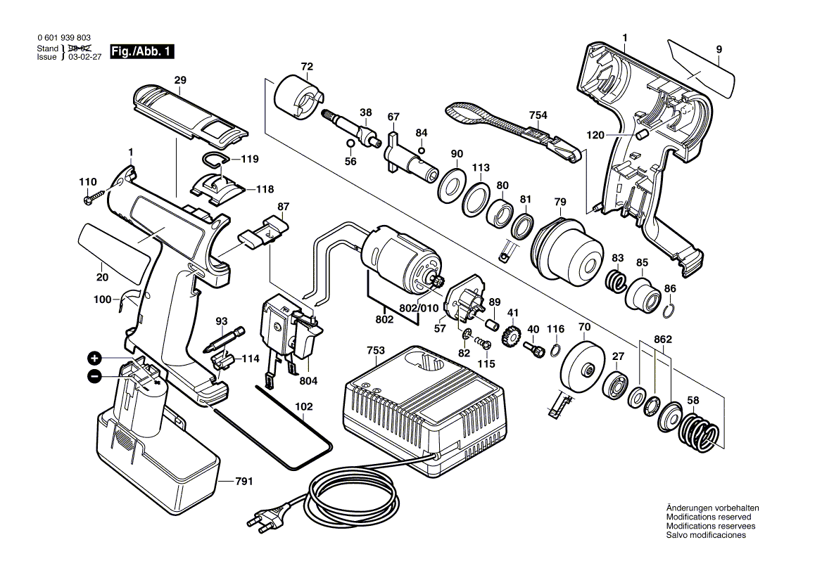 Bosch 17614-01 - 3601h59t10 Tool Parts