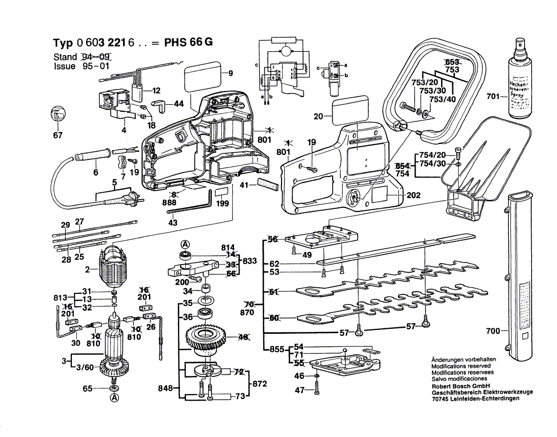 Bosch 3221l - 0603221634 Tool Parts