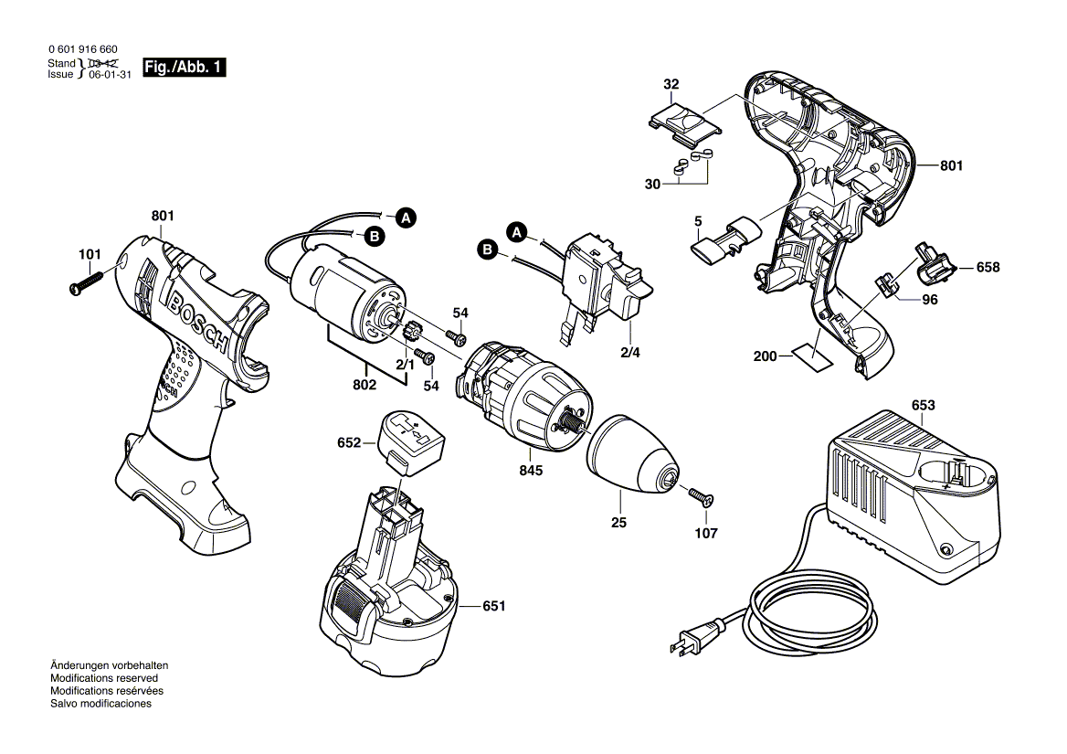 Bosch 32609 - 0601916660 Tool Parts