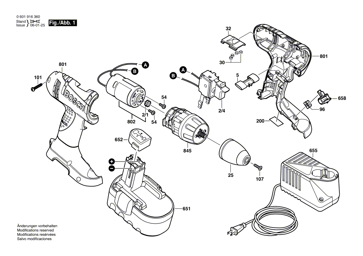 Bosch 32618 - 0601916370 Tool Parts