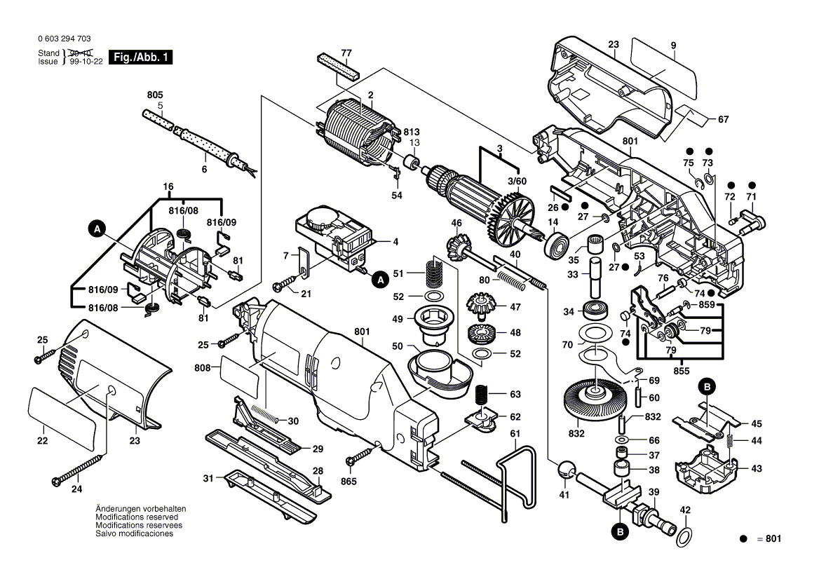 Bosch 3294evs - 0603294739 Tool Parts