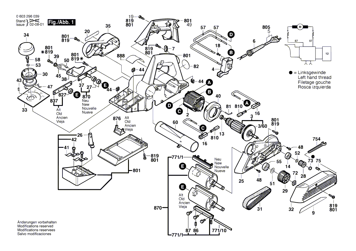 Bosch 3296 - 0603296039 Tool Parts