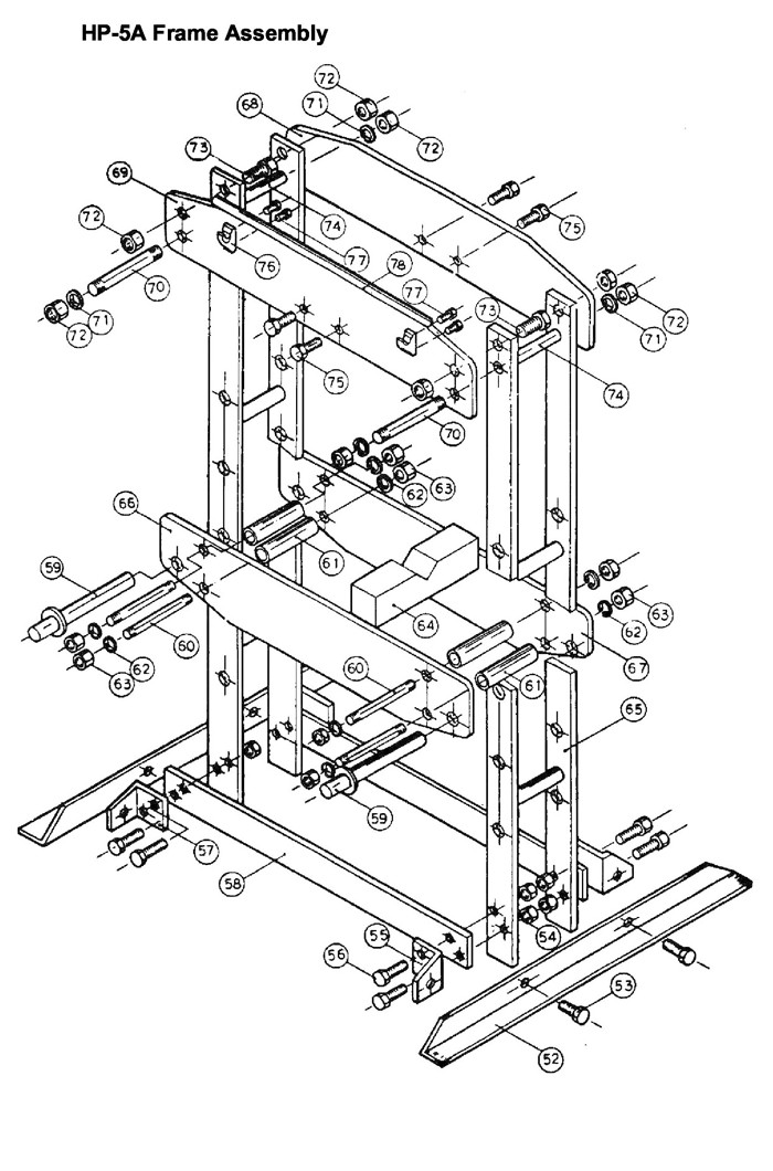 Jet 331406_HP-5A Hydraulic Press Parts