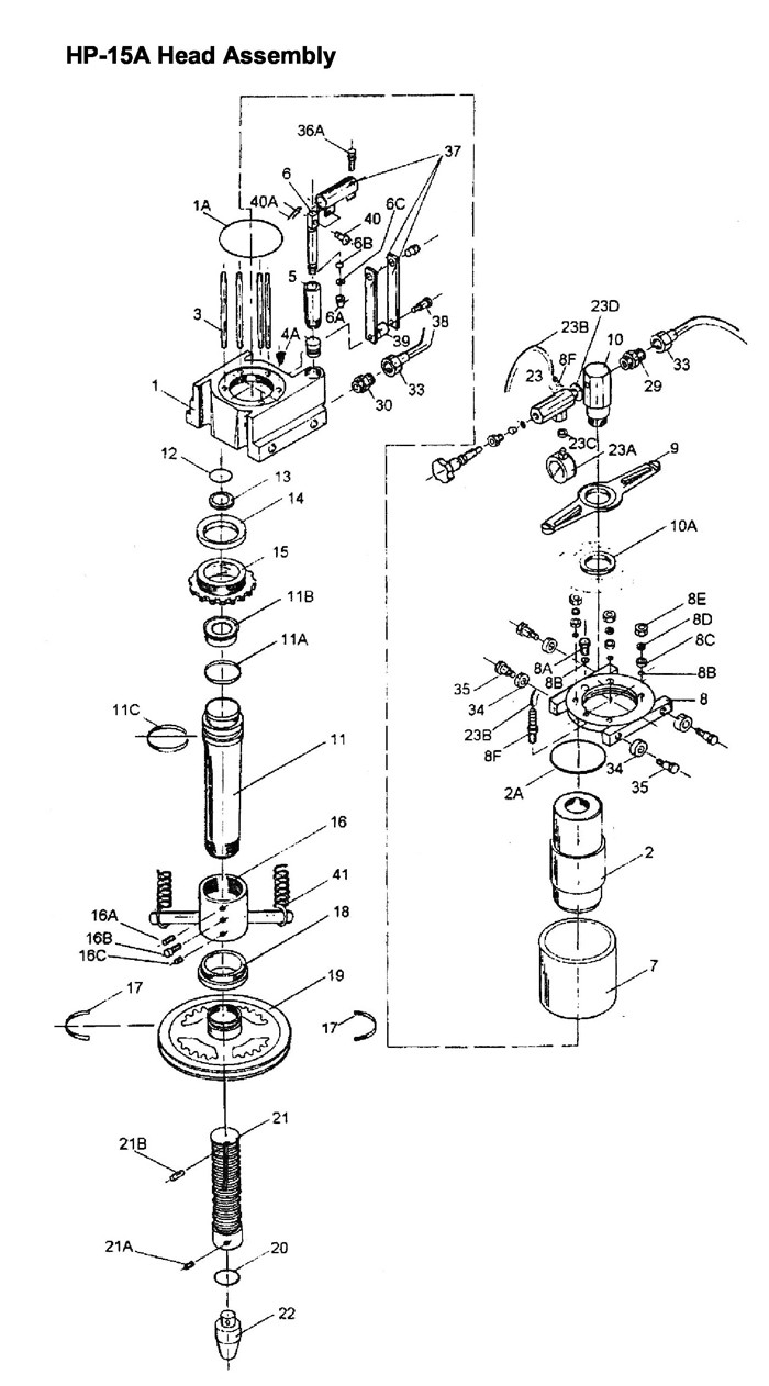 Jet 331406_HP-5A Hydraulic Press Parts