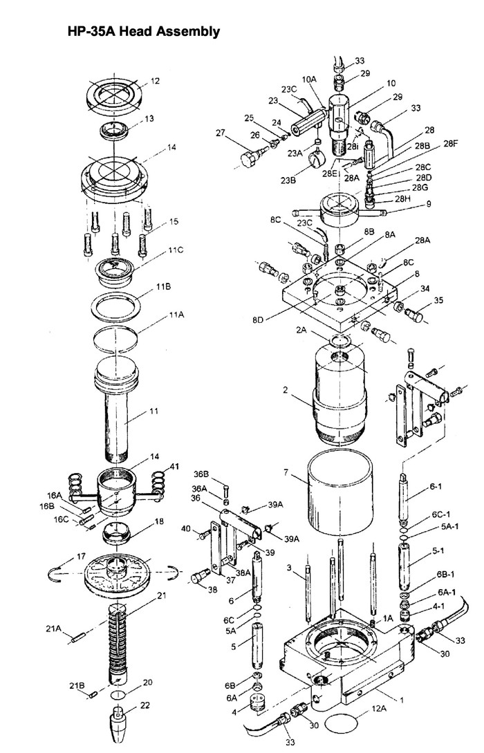 Jet 331406_HP-5A Hydraulic Press Parts