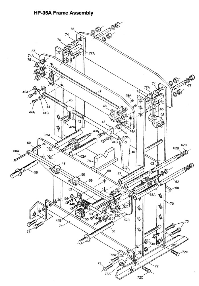 Jet 331406_HP-5A Hydraulic Press Parts