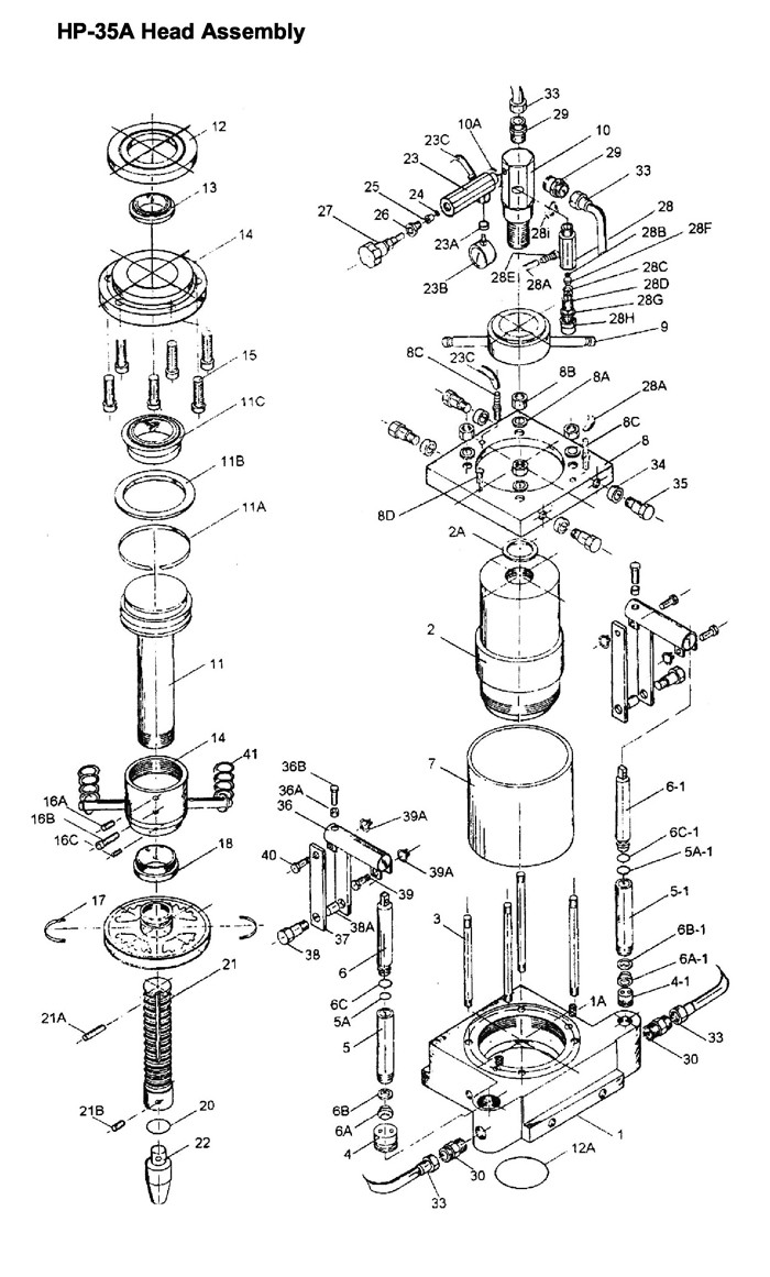 Jet 331416_HP-15A Hydraulic Press Parts