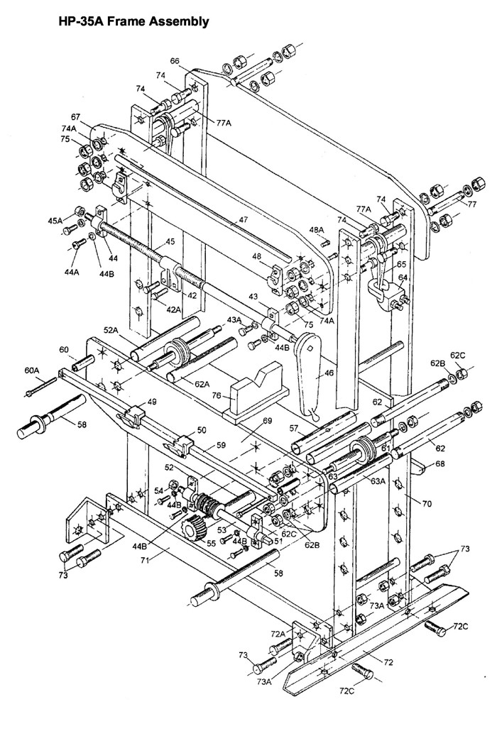 Jet 331416_HP-15A Hydraulic Press Parts