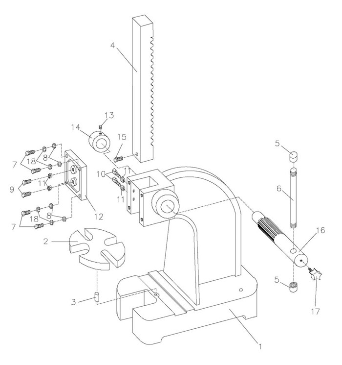 Jet 333620_AP2-M Arbor Press Parts