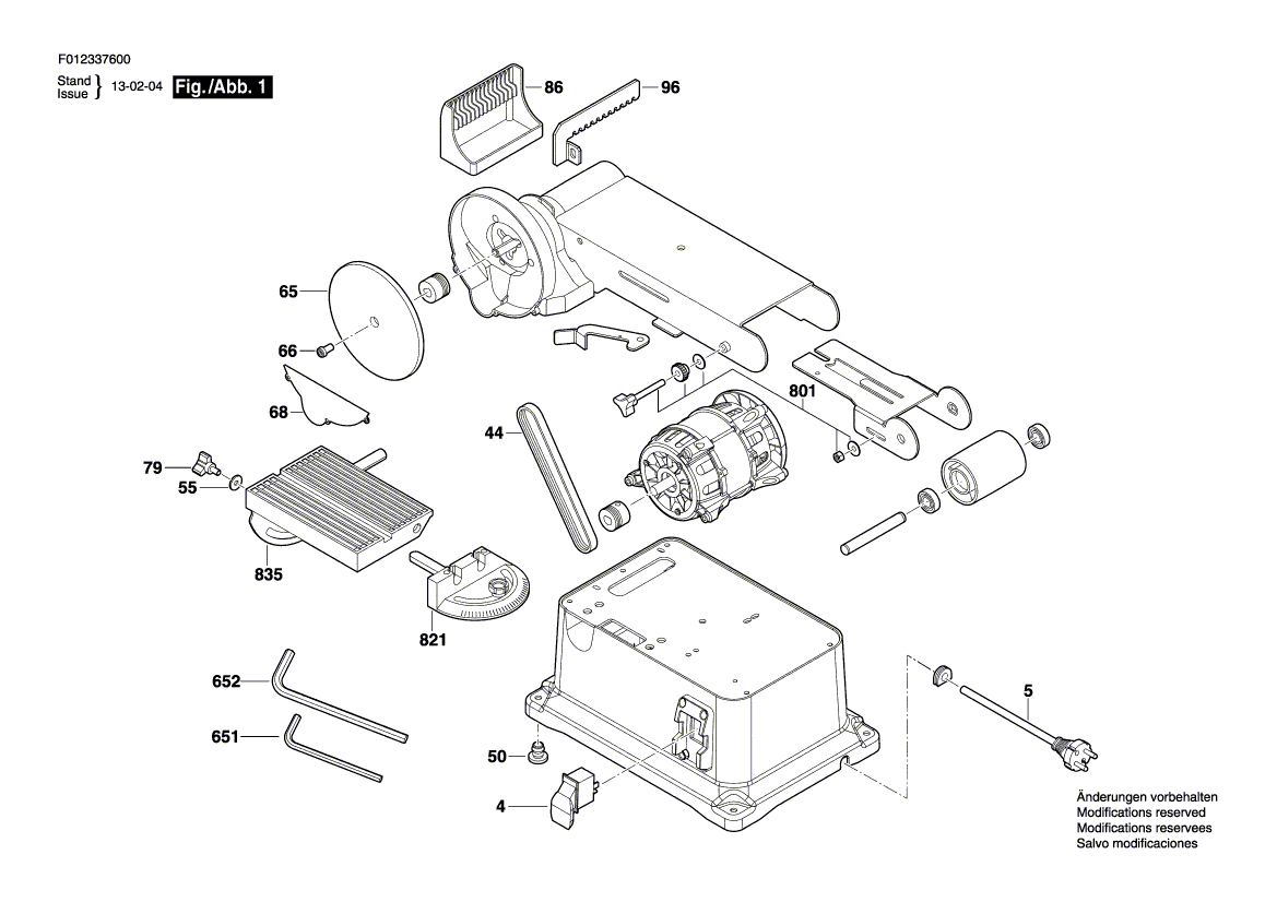 Skil 3376 f012337600 Parts - Belt Sander