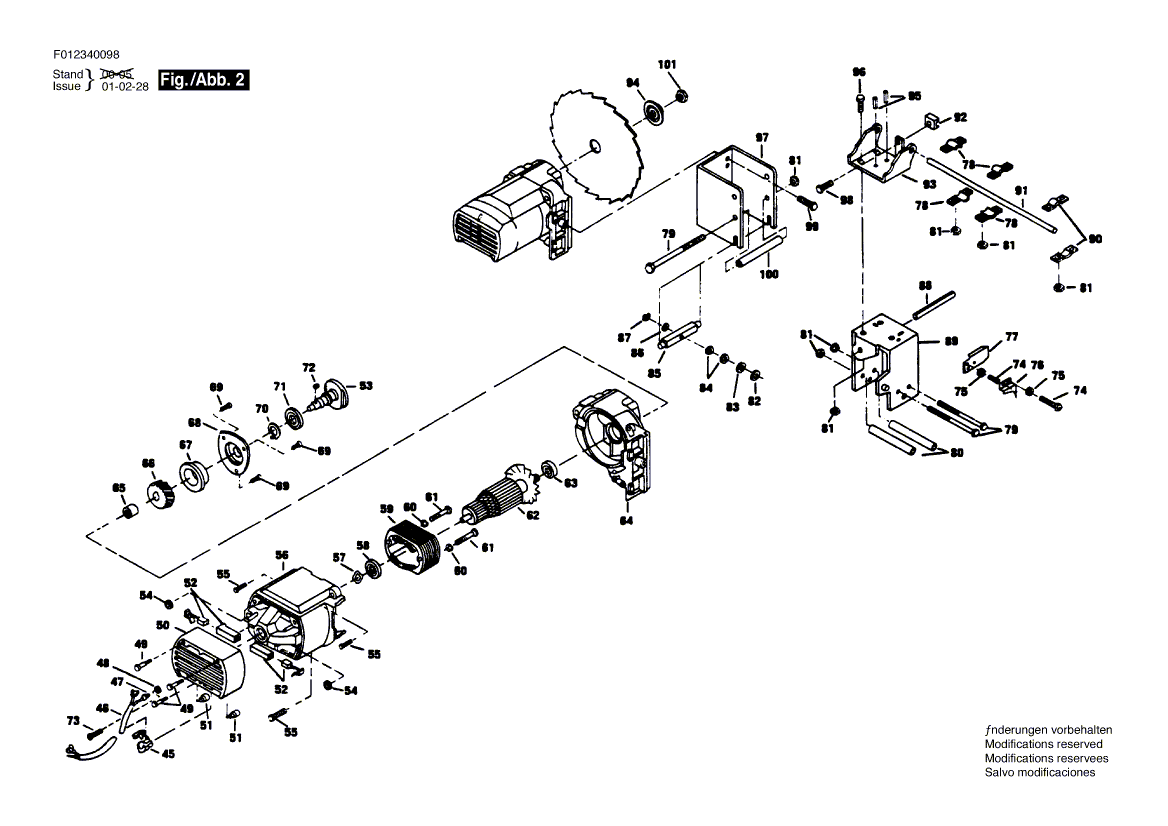 Skil 3400 f01234004a Parts - Saw Table