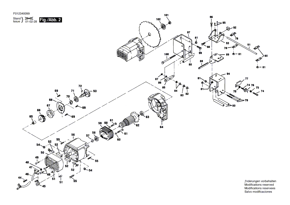 Skil 3400 f012340099 Parts - Saw Table