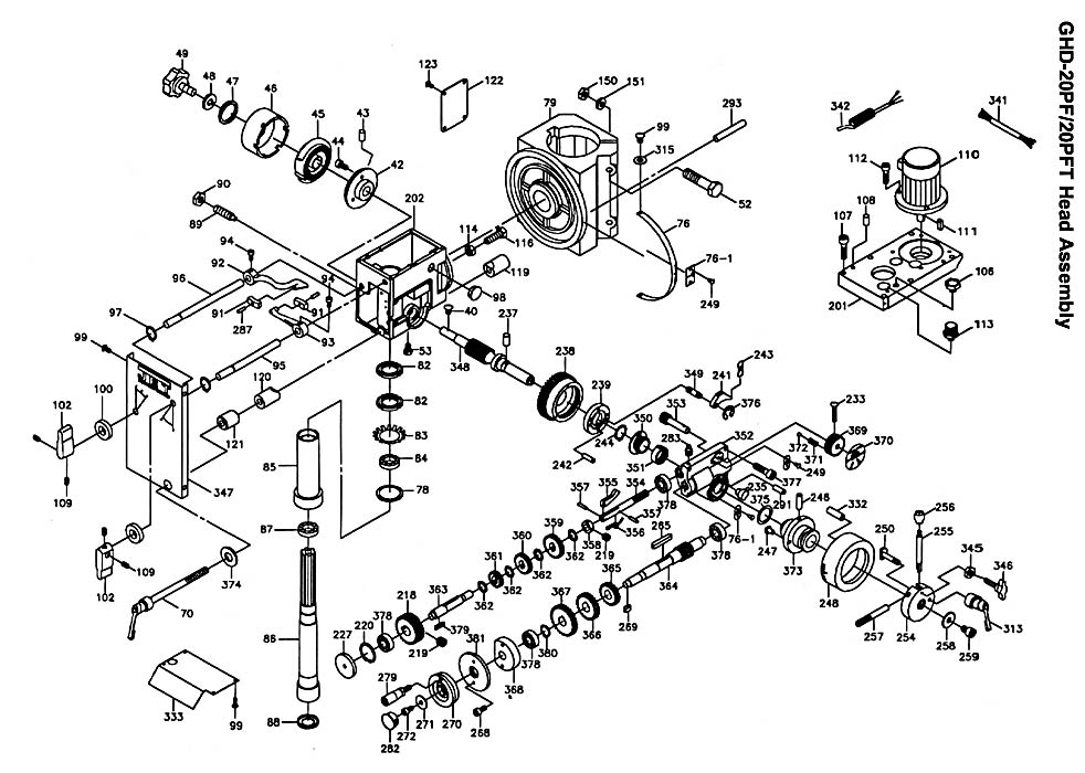 Jet 354024_GHD-20PF Drilling-Tapping Press Parts