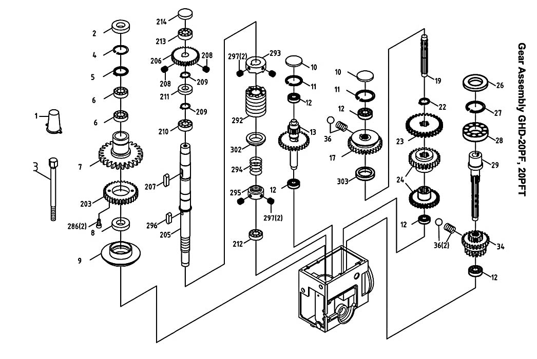 Jet 354026_GHD-20PFT Drilling-Tapping Press Parts