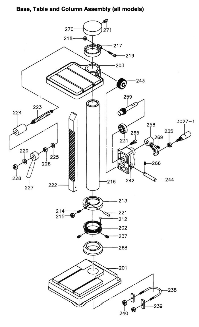 Jet 354026_GHD-20PFT Drilling-Tapping Press Parts