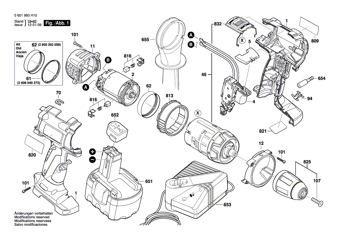 Bosch 35614 - 0601993h10 Tool Parts