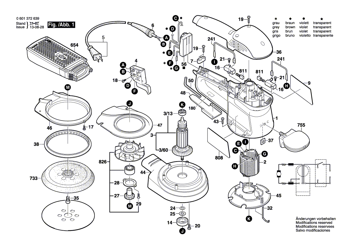 Bosch 3727-dvs - 0601372739 Tool Parts