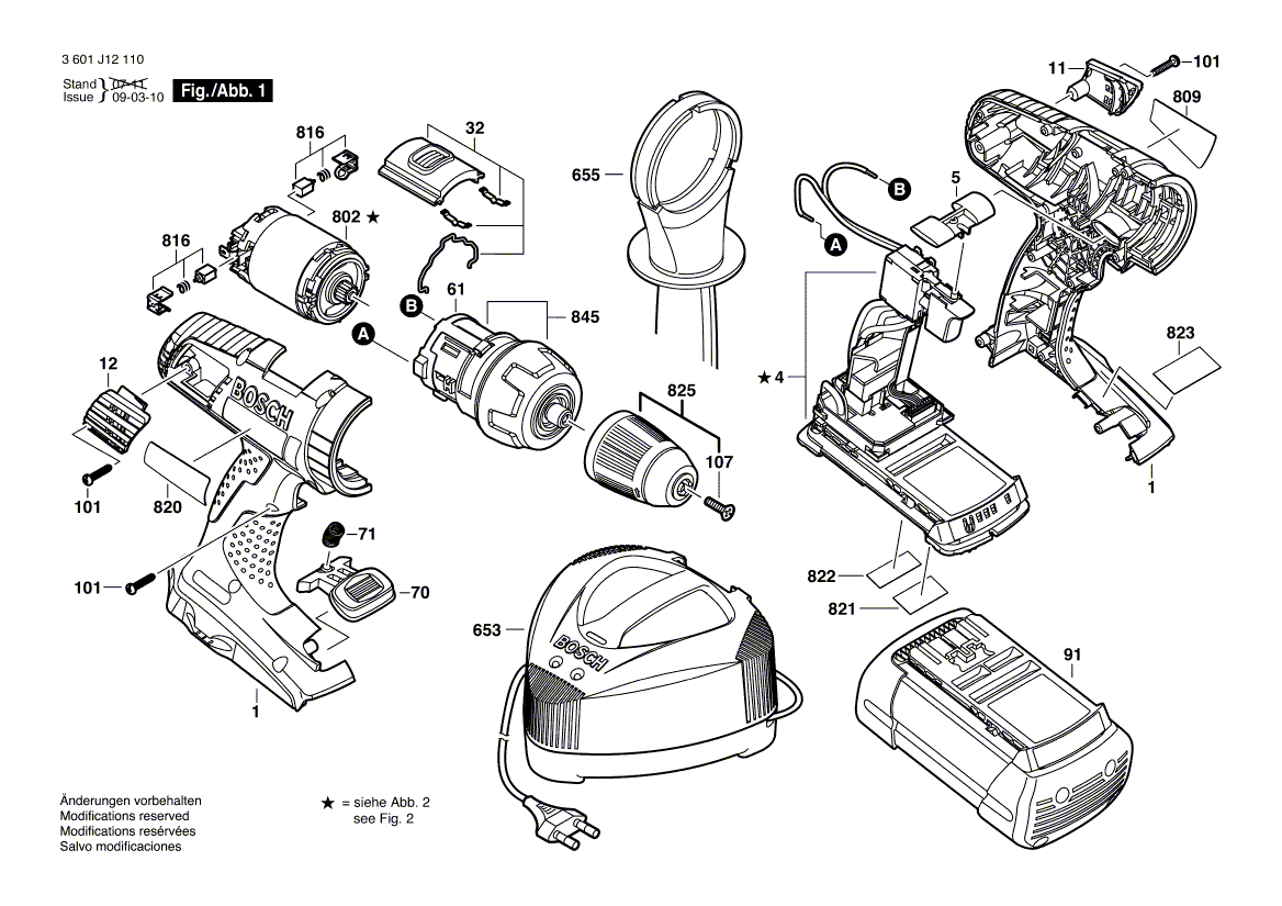 Bosch 38636 - 3601j12110 Tool Parts