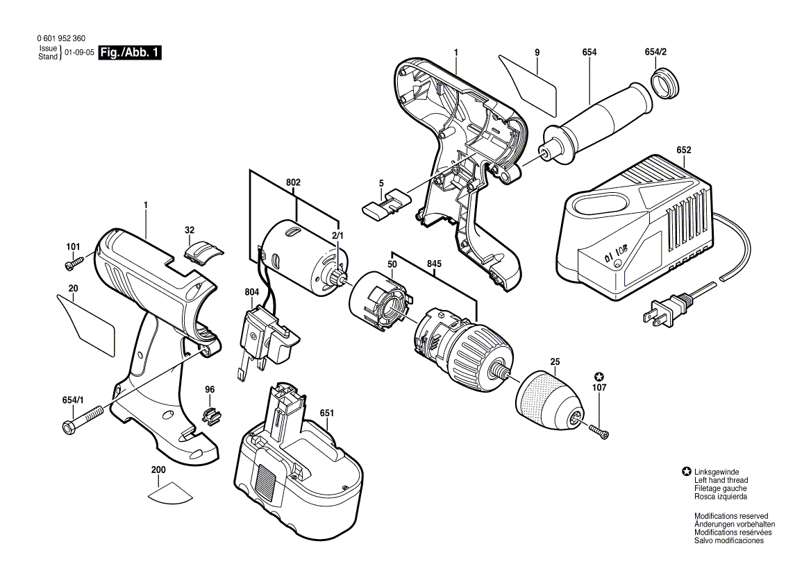 Bosch 3870 - 0601952360 Tool Parts