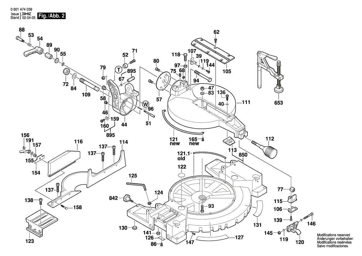 Bosch 3912_0601474039 Tool Parts