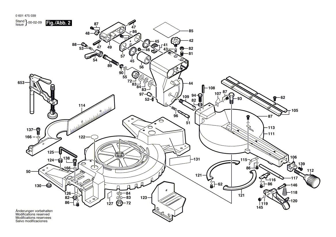 Bosch 3915 - 0601475039 Tool Parts