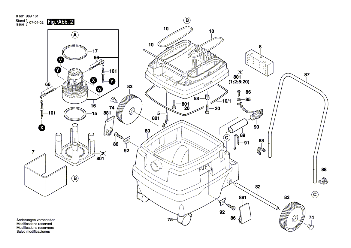 Bosch 3931a - 0601989161 Tool Parts