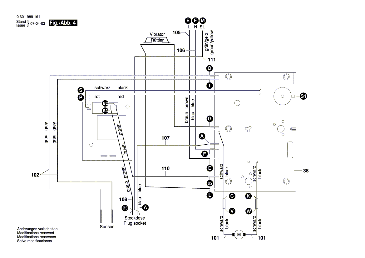 Bosch 3931a - 0601989161 Tool Parts