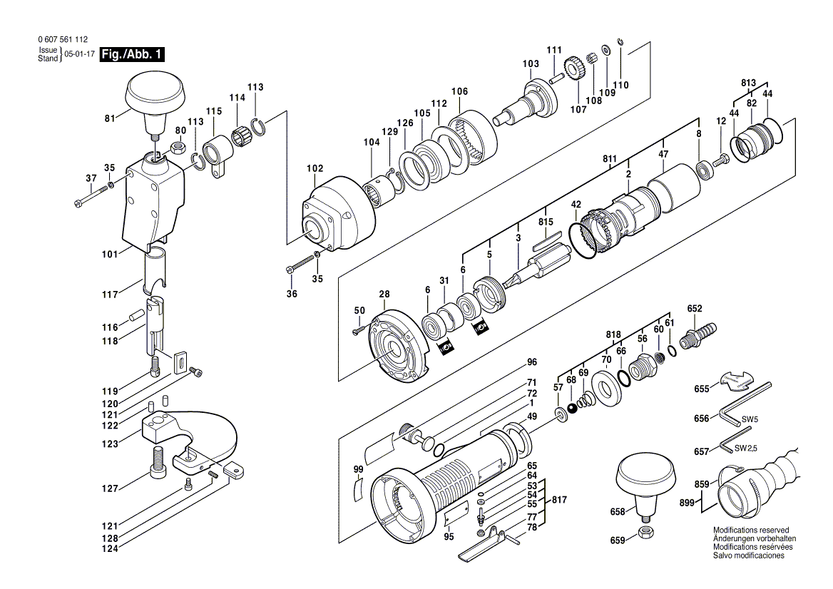 Bosch 400 - 0607561112 Tool Parts