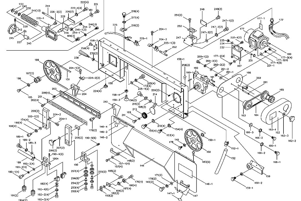 Jet J-7040M (414475) Band Saw Parts