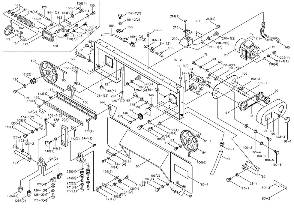 Jet J-7040 (414478) Band Saw Parts