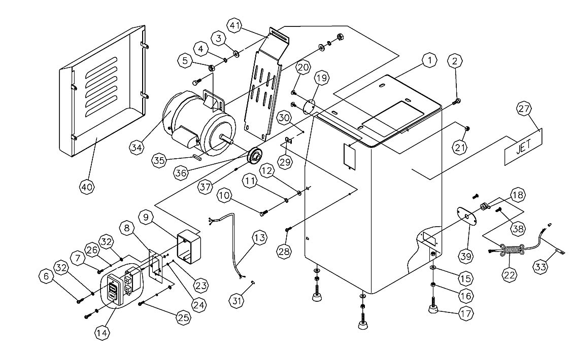 Jet 414552_J-4200A-2 Belt-Disc Combination Sanding Parts