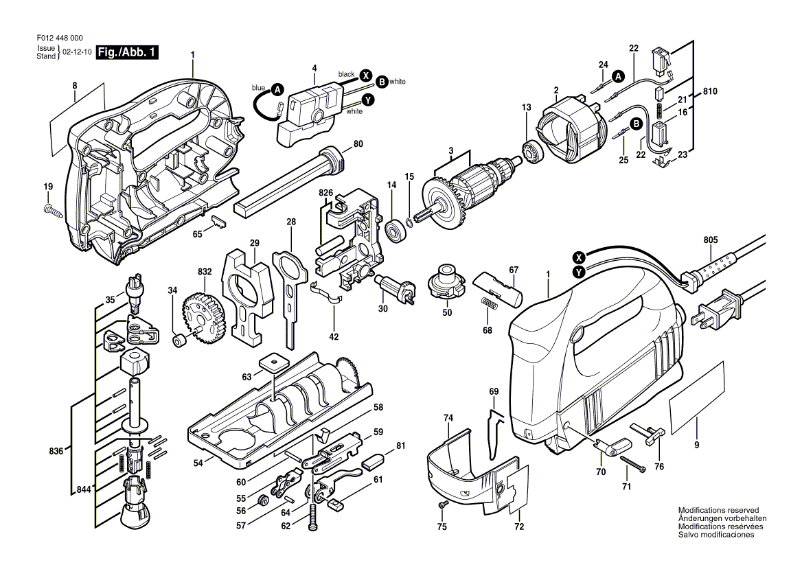 Skil 4480 f012448000 Parts - Jig Saw