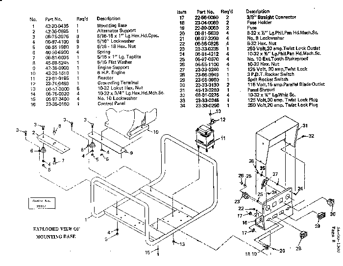 Milwaukee 4552 507-1001 Parts - Alternator