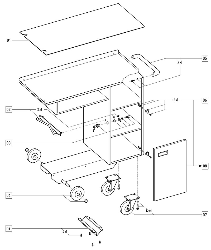 TC 3000 (456700) Systainer Storage Systems Parts