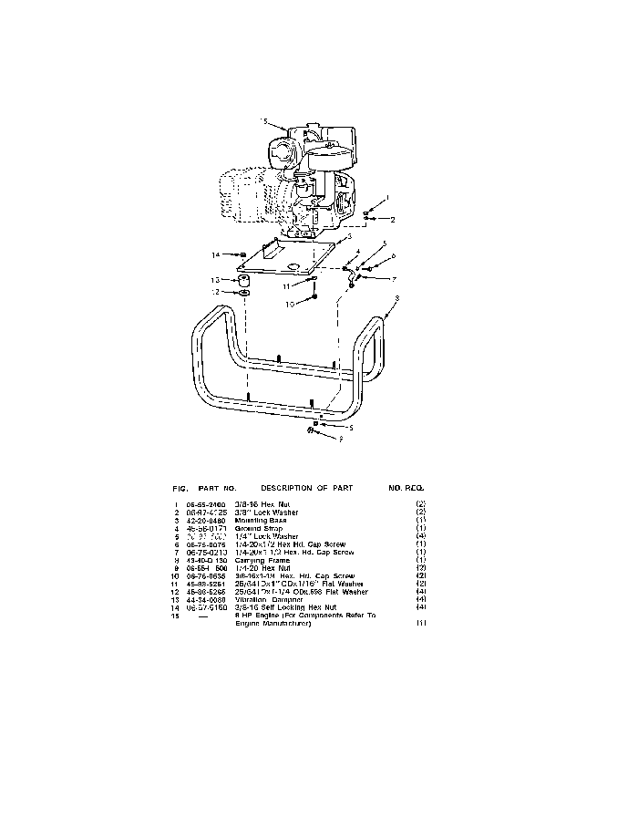 Milwaukee 4613 G-773266605 Parts - 8 HP Alternator