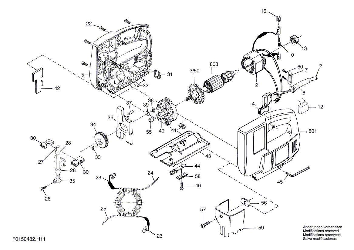 Skil 482h1 f0150482h1 Parts - Jig Saw