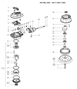 Festool LEX 2 185-7 (491780) Air Random Orbit Sander Parts