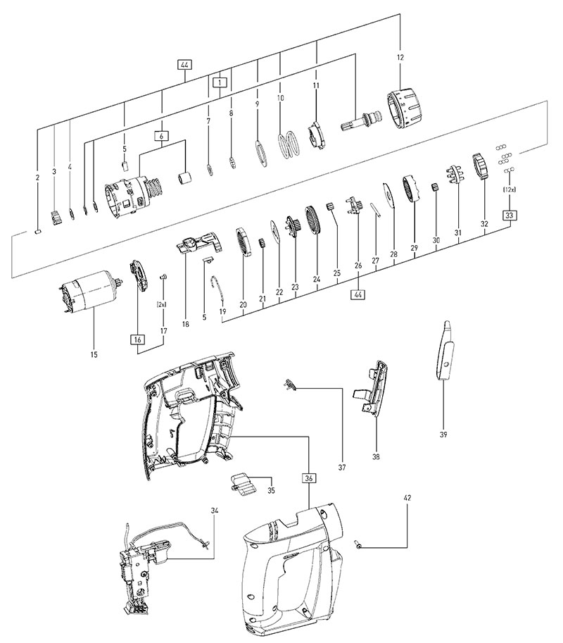 CXS (496118) Cordless Drill Parts