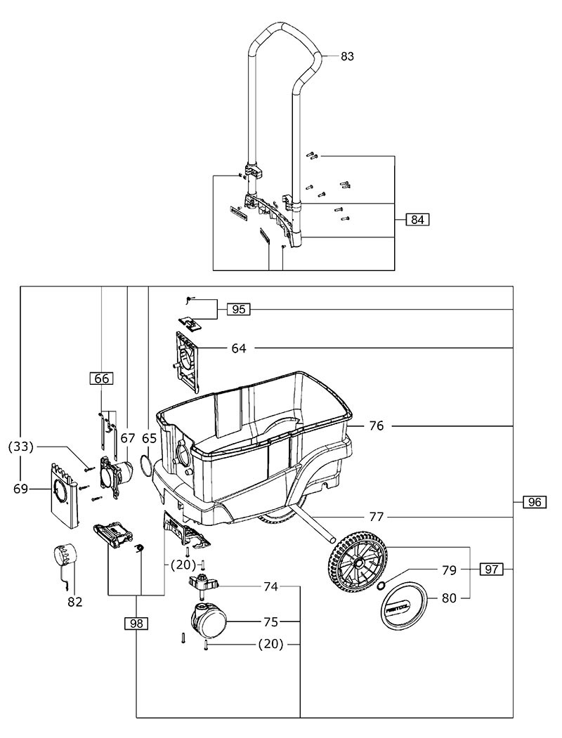 CT 36 E AC 120V (498714) CT Mobile Dust Extractor Parts