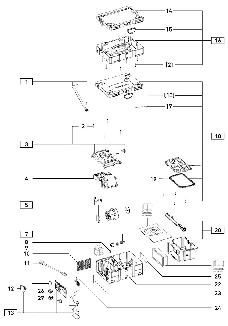 CT SYS 120V (500163) CT Mobile Dust Extractor Parts