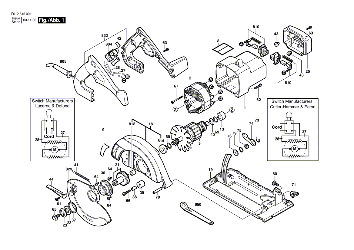 5155 f012515501 Parts - Circular Saw