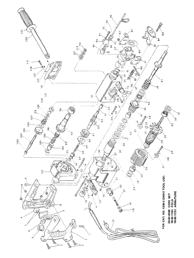 Milwaukee 5300 342-90400 Parts - ROTARY HAMMER