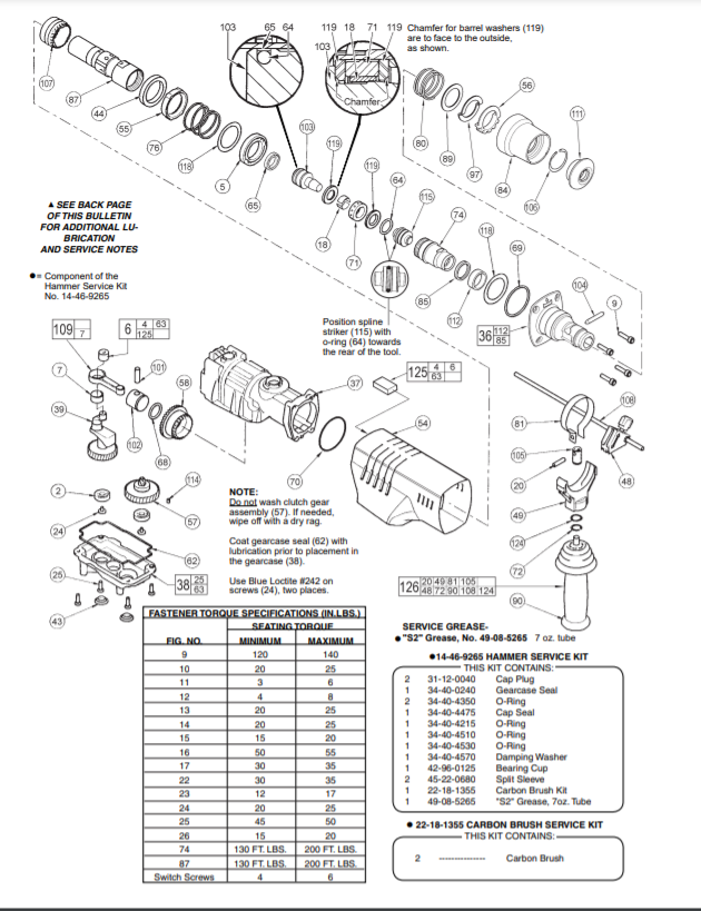 Milwaukee 5319-21 863a Parts - 1-1/2" (40mm) ROTARY HAMMER